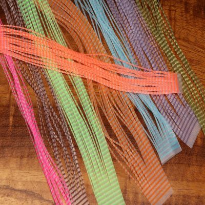 Hareline Fly Tying Chicone's Regular Crusher Legs - Olive Barred Clear