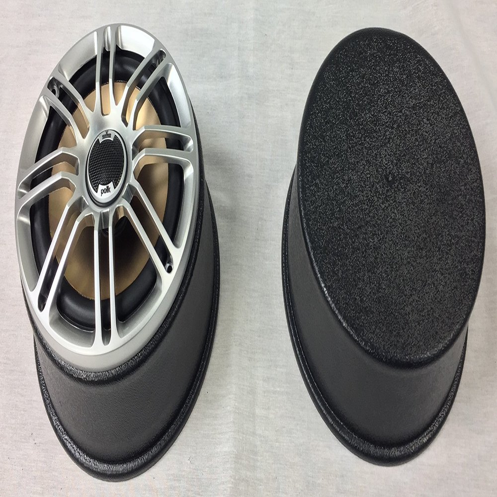 GMT Inc Universal Round Flat Speaker Pod Fits Up to 6 1/2" Round Speakers with Sealed Bottom