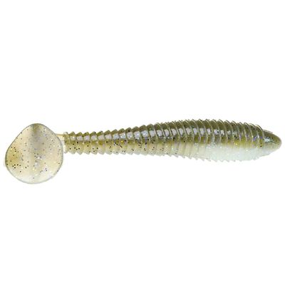 Strike King Rage Swimmer Fishing Lure, Soft Plastic Paddletail Minnow, Sleek Nose Cone, Softly Ribbed Body, Thin Tail