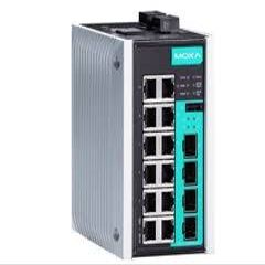 MOXA EDS-G516E-4GSFP - 16 Ports Managed Full Gigabit Ethernet Switch, 12 10/100/1000BaseT(X) Ports, and 4 100/1000Base SFP Slots, -10C to 60C Operating Temperature