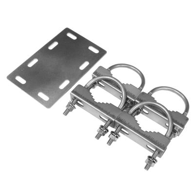 AMZTOP Natec X45/45 Antenna Mounting Bracket, Cross Mount, 0.6 - 1.8 inches (16 - 45 mm), Diameter 0.6 - 1.8 inches (16 - 45 mm), All Stainless Steel