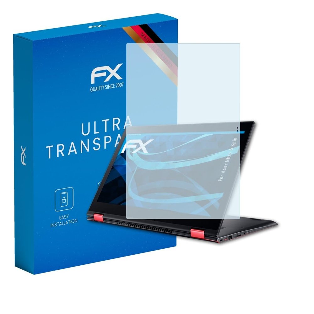 atFoliX Screen Protection Film compatible with Acer Nitro 5 Spin Screen Protector, ultra-clear FX Protective Film (2X)