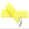 20mm Yellow Silicone Smartwatch Band Strap fits Motorola 360 (42mm Case) & Skagen Hagen, with Stainless Steel Buckle view 1