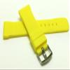 20mm Yellow Silicone Smartwatch Band Strap fits Motorola 360 (42mm Case) & Skagen Hagen, with Stainless Steel Buckle view 4