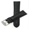 20mm Black Alligator Style Smartwatch Band Strap fits Motorola 360 (42mm Case) & Many More, Leather, Stainless Steel Buckle view 3