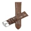 20mm Alligator Pattern Smartwatch Band Strap fits Motorola 360 (42mm Case) & Many More, Leather, Tan, Large Buckle view 3