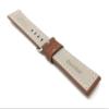 22mm Tan Smartwatch Band Strap fits Motorola 360 (46mm Case), S3 Classic & Many More, Leather, Racer, White Stitching view 4