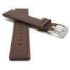 22mm Brown Leather Smartwatch Band Strap fits Motorola 360 (46mm Case), S3 Classic & Many More view 2
