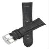 20mm Grey Alligator Style Smartwatch Band Strap fits Motorola 360 (42mm Case) & Many More, Leather, Stainless Steel Buckle view 3