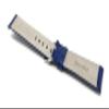 20mm Blue Alligator Style Smartwatch Band Strap fits Motorola 360 (42mm Case) & Many More, Leather, Stainless Steel Buckle view 4