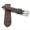 20mm Brown Alligator Style Smartwatch Band Strap fits Motorola 360 (42mm Case) & Many More, Leather, Stainless Steel Buckle view 2