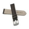 22mm Brown Smartwatch Band Strap fits Motorola 360 (46mm Case), S3 Classic, Fossil Q & Many More, Leather, Buffalo Pattern view 4