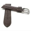 20mm Alligator Pattern Smartwatch Band Strap fits Motorola 360 (42mm Case) & Many More, Leather, Brown, Large Buckle view 2