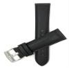 20mm Black Smartwatch Band Strap fits Motorola 360 (42mm Case) & Many More, Leather, Mat Finish, Tone-on-Tone Stitching view 3