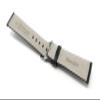 20mm Black Smartwatch Band Strap fits Motorola 360 (42mm Case) & Many More, Leather, Mat Finish, Tone-on-Tone Stitching view 4