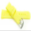 22mm Yellow Silicone Smartwatch Band Strap fits Motorola 360 (46mm Case), S3 Classic & Many More, with Stainless Steel Buckle view 1