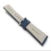 20mm Blue Smartwatch Band Strap fits Motorola 360 (46mm Case), S2 & S3 Classic & Many More, Leather, Racer, White Stitching view 4
