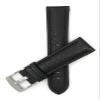 20mm Black Smartwatch Band Strap fits Motorola 360 (42mm Case) & Many More, Leather, Buffalo Pattern, Stainless Steel Buckle view 3