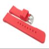 20mm Red Silicone Smartwatch Band Strap fits Motorola 360 (42mm Case) & Skagen Hagen, with Stainless Steel Buckle view 1