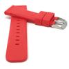 20mm Red Silicone Smartwatch Band Strap fits Motorola 360 (42mm Case) & Skagen Hagen, with Stainless Steel Buckle view 2