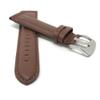 22mm Light Brown Leather Smartwatch Band Strap fits Motorola 360 (46mm Case), S3 Classic, Fossil Q & Many More, Mat Finish, Tone-on-Tone Stitching view 2