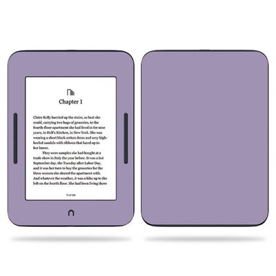 MightySkins Skin Compatible with Barnes & Noble Nook GlowLight 3 (2017) - Solid Lavender | Protective, Durable, and Unique Vinyl Decal wrap Cover | Easy to Apply, Remove | Made in The USA