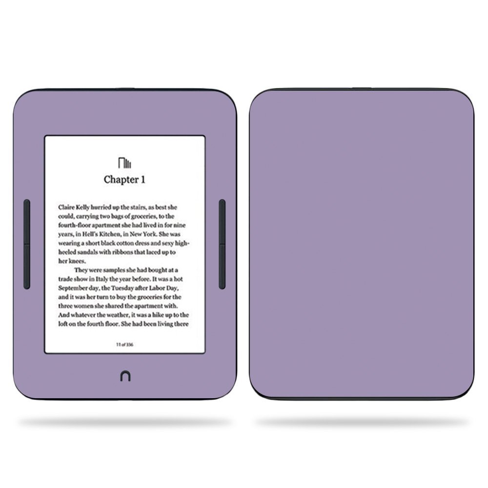 MightySkins Skin Compatible with Barnes & Noble Nook GlowLight 3 (2017) - Solid Lavender | Protective, Durable, and Unique Vinyl Decal wrap Cover | Easy to Apply, Remove | Made in The USA