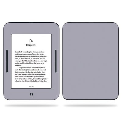MightySkins Skin Compatible with Barnes & Noble Nook GlowLight 3 (2017) - Solid Gray | Protective, Durable, and Unique Vinyl Decal wrap Cover | Easy to Apply, Remove | Made in The USA