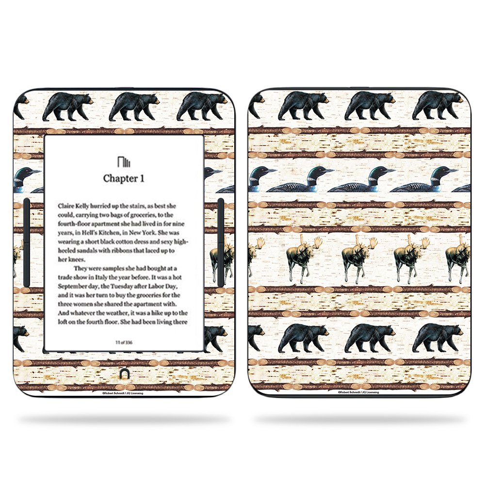 MightySkins Skin Compatible with Barnes & Noble Nook GlowLight 3 (2017) - Lodge Stripes | Protective, Durable, and Unique Vinyl Decal wrap Cover | Easy to Apply, Remove | Made in The USA