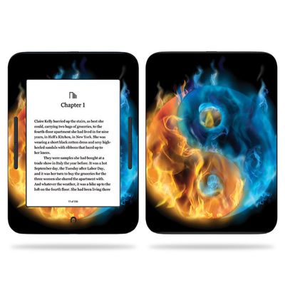 MightySkins Skin Compatible with Barnes & Noble Nook GlowLight 3 (2017) - Yin and Yang | Protective, Durable, and Unique Vinyl Decal wrap Cover | Easy to Apply, Remove | Made in The USA