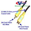 Digital Video Coaxial Cable, 24K S/PDIF Subwoofer Speaker Coaxial Audio Extension Cable, 25 Ft view 1