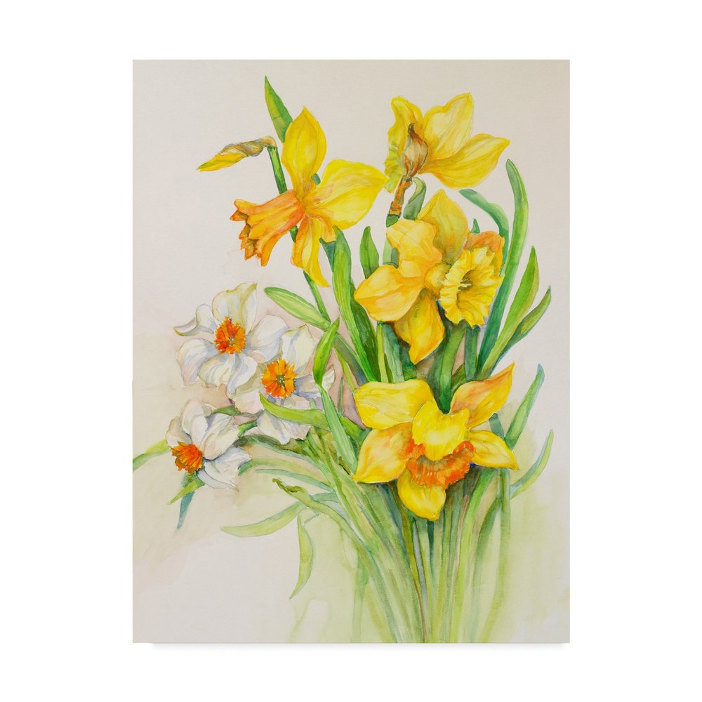 Daffodils Springs Calling Card by Joanne Porter, 18x24-Inch
