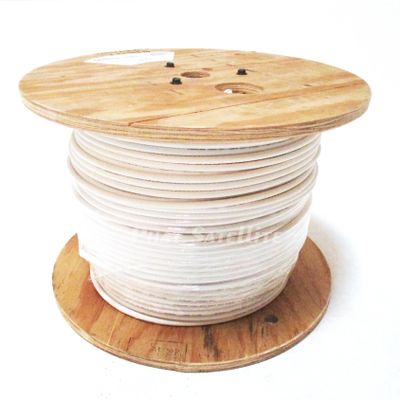 1000ft MADE IN USA RG-11 PLENUM GRADE DUAL SHIELD COMMERCIAL BUILDING REQUIREMENT COAXIAL CABLE 3Ghz 14AWG 75 Ohm UL ETL CMP ANTI-STATIC SMOKELESS NON-TOXIC FIRE RETARDANT PVC JACKET BULK COAX CABLE