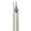 1000ft WHITE DUAL SHIELD SOLID COPPER RG-6 COAXIAL 18AWG 75 Ohm 3Ghz Cable with 17AWG Ground Messenger UL ETL CM TV CATV HDTV Telecommunication Audio/Video Internet INDOOR/OUTDOOR BULK COAX CABLE view 1