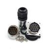 WF28 10 pin Industrial Electrical Power Cable Connector, 10 pins Waterproof Connector IP67, Welded Male Female Aviation Bulkhead Waterproof Connector(10PIN, 2SET) view 3