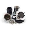 WF28 10 pin Industrial Electrical Power Cable Connector, 10 pins Waterproof Connector IP67, Welded Male Female Aviation Bulkhead Waterproof Connector(10PIN, 2SET) view 4