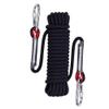 Aoneky Outdoor 10mm 65ft Static Utility Rope, Heavy Duty Polyester Rope for Pulling, Rigging, Tree Work & Hunting, Gym Fitness, 2000LB Tensile Strength, Black view 1