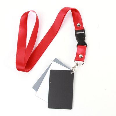 FocusFoto 3-in-1 Pocket-Size Portable Digital White Black Grey Balance Exposure Cards 18% Gray Card for Photograph Shot