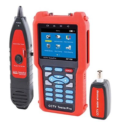 MeterTo CCTV Tester NF-708, Analog & CVBS & AHD & IP camera cable tester