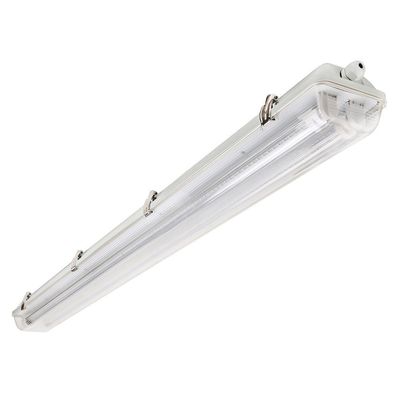 2 Lamp LED Vapor Proof Fixture, UL Listed, Clear Cover, Waterproof, IP65, 120-277v, Garage Lighting, Car Wash, Warehouse, Walk in Freezer, Bulbs Sold Separately