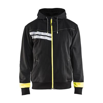 Blaklader Visibility Hooded Sweatshirt Black/Yellow S