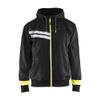 BLAKLADER 4958: US hood sweater visible, Color: Black/Yellow, Size: 4XL (4958252699334XL) view 1