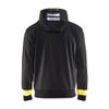 BLAKLADER 4958: US hood sweater visible, Color: Black/Yellow, Size: 4XL (4958252699334XL) view 3