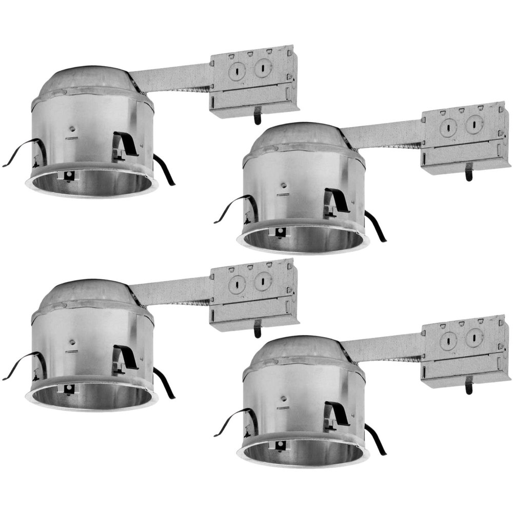 6" inch Shallow Remodel LED Can Air Tight IC Housing LED Recessed Lighting- UL Listed and Title 24 Certified, TP24 (4 Pack)