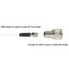 TRAM(R) Gain Marine Antenna with Cable Built-in to Ratchet Mount 1616 5 ft VHF 3 Dbd, Silver view 2