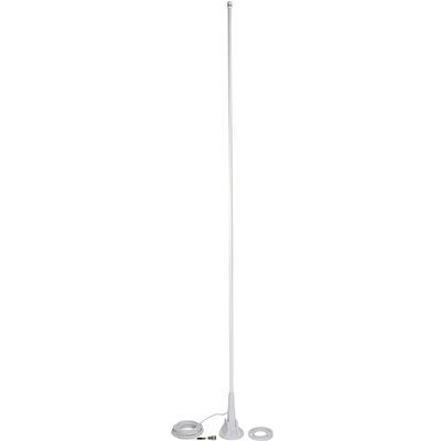 TRAM(R) 46" VHF 3 dbd Gain Marine Antenna with Lift & Lay-Over Mount, Black