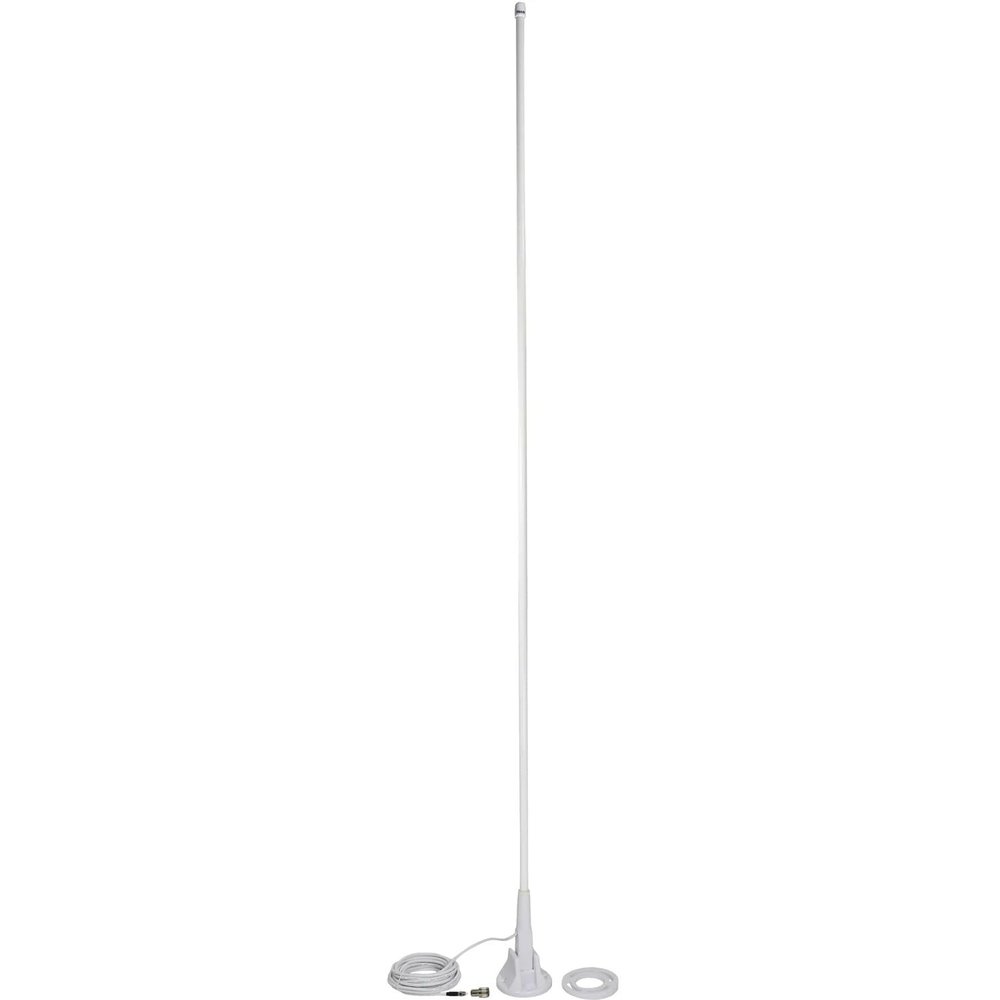 TRAM(R) 46" VHF 3 dbd Gain Marine Antenna with Lift & Lay-Over Mount, Black