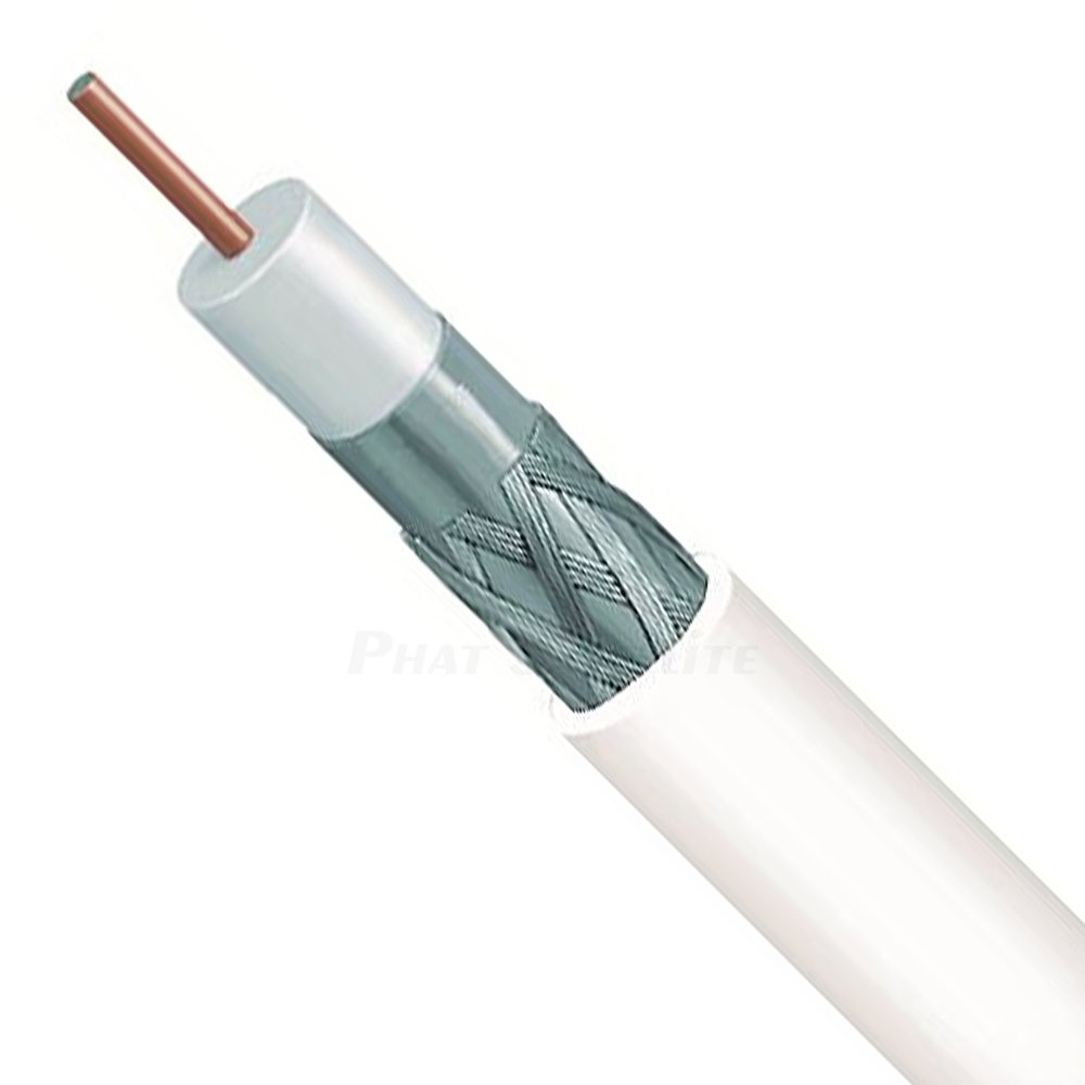 10 REELS of 1000ft White RG-6 Solid Copper Dual Shield 18AWG CORE 3GHz 75 Ohm Coaxial Cable in Wall Use UL ETL CL2 Telecommunication HD Digital Cable Modem Internet Antenna TV Audio Video Coax Cable
