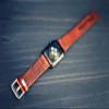 Single Tour Leather Apple Watch band, for 38mm 42mm iwatch band, boho Bohemian, burgundy roses floral Custom made to Order view 4