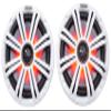 (1) Pair Kicker 45KM84L 8" 600 Watt Boat Speakers LED's KM8 Bundle with (1) Rockville DMAC80B Dual 7.7" Wakeboard Tower Speaker Enclosure and (1) 1.75" Compatible with Polaris RZR Speakers (3 Items) view 4